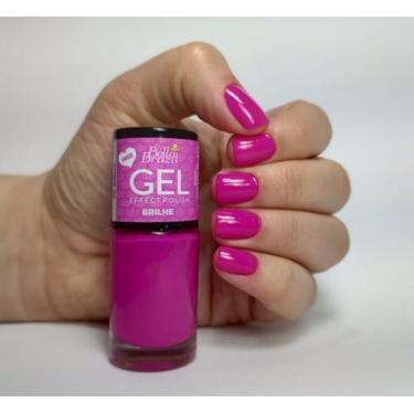 Imagem de Esmalte Efeito Gel Brilhe Bella Brazil 9ml  Brilho e Longa Duração