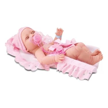Imagem de Boneca Bebê New Born Acabou De Nascer C/ Certidão Chupeta