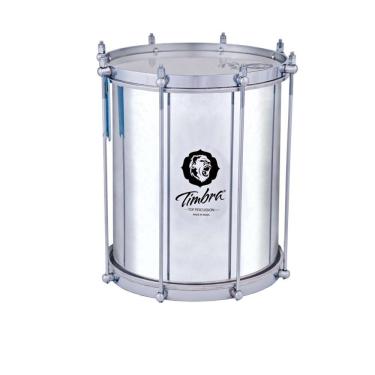 Imagem de Repinique 10 polegadas x 30 cm alumínio polido com aro croma