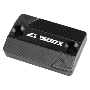 Imagem de BYYINGSUS Acessórios CNC para motocicleta Tampa do reservatório de fluido de freio dianteiro compatível com CB500F CB500X CBR500R CB 500F 500X CBR 500R 2013-2020(Cb500x Preto)