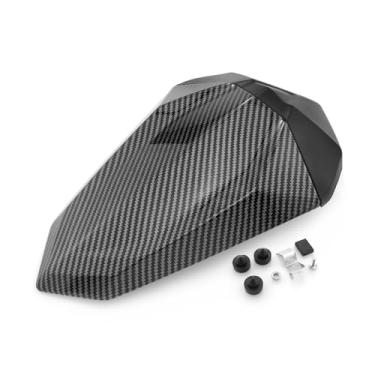 Imagem de HEINMO Capa de carenagem do assento do passageiro traseiro da motocicleta Hump para substituição de ABS Kawa' Ninj'500 Z500 2024 2025 (aparência de fibra de carbono)