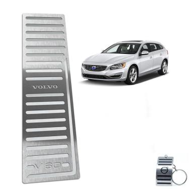 Imagem de Descanso de Pé Em Aço Inox Prata Volvo V60 2012 A 2018