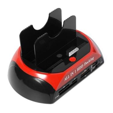 Imagem de Tudo em 1 HDD Docking 2.5 "/ 3.5" Leitor de Cartão IDE SATA Dock Sta