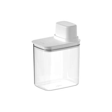 Imagem de Pote Hermético Para Mantimentos com Medidor 1,5L Drop Branco - OU