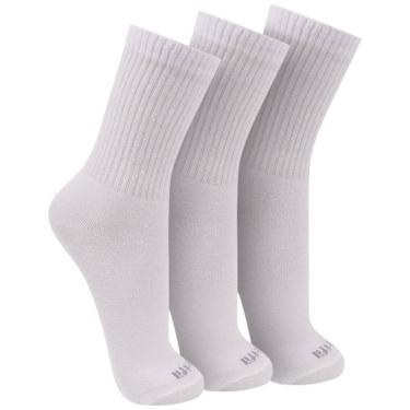 Imagem de Meia Esportiva Kit 3 Pares Unissex Casual Dia a Dia Cano Médio Confortável Trifil T8012k
