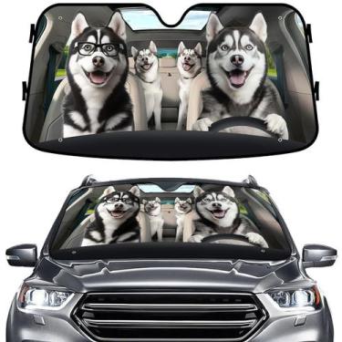 Imagem de Windshield Sun Shade GENANY Husky Family para carro e caminhão SUV