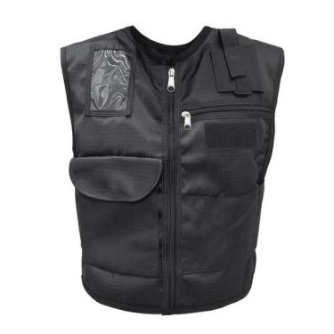 Imagem de Colete Capa Tático Segurança Reforçado para Acessórios Vigilante Pesca