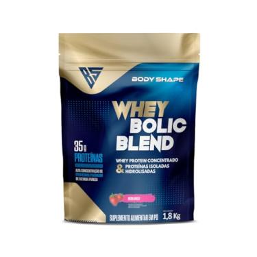 Imagem de Whey Protein Bolic 1.8kg Concentrado Isolado e Hidrolisado 35g de Proteínas Body Shape (Morango)
