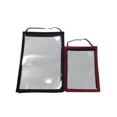 Imagem de Kit com 10 Pastas Sanfonadas Organizadoras A4 em Plástico com Divisórias para Documentos - Porta Ordens de Serviço, Uso Escolar e Escritório(AZUL MARINHO,A4 (24x34cm))