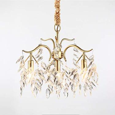 Imagem de Lustre de cristal de luxo moderno, pendente embutido, para sala de estar, quarto, sala de jantar, escritório, preto e branco quente, 9 lâmpadas