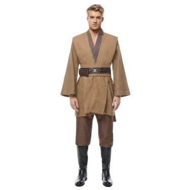 Imagem de Costume Cosplaysky, túnica masculina, uniforme com capuz de Halloween