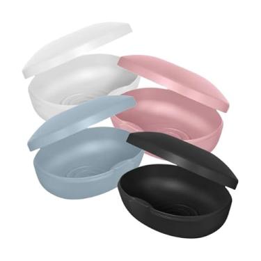 Imagem de Saboneteira Soft Fechada Porta Sabão Barra Portátil Viagem Escola Mala(4 Cores)