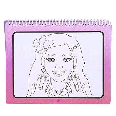 Imagem de SPYMINNPOO Livro de Desenho de água, Brinquedos de Pintura Em Mudança de Cor para, Educacional, Livro de Colorir de água Portátil Com Caneta para (Beleza)