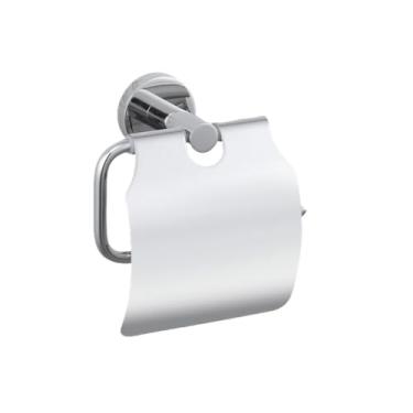 Imagem de Acessórios de banheiro Suporte de escova de vaso sanitário polido cromado toalheiro saboneteira gancho de prateleira de parede de vidro suporte de papel higiênico SUS, suporte de escova de vaso