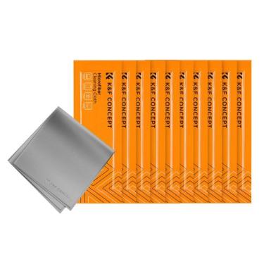 Imagem de Panos de limpeza de microfibra K&F Concept, pacote com 10, 15x15cm