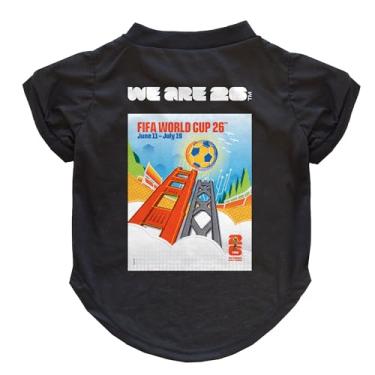 Imagem de Littlearth Camiseta para animais de estimação - Oficialmente licenciada FIFA 2026 San Francisco Edition, preta, grande