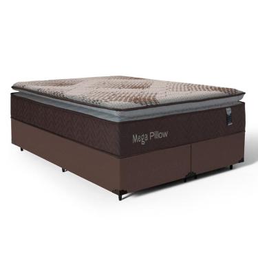 Imagem de Cama Box com Colchão de Espuma Mega Pillow Queen 158cm