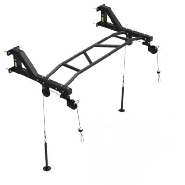 Imagem de Barra Fixa de Parede 1,20m para Musculação com Sistema de Polia – Treino Completo em Casa, Pegada Neutra e Puxada Alta(120cm)