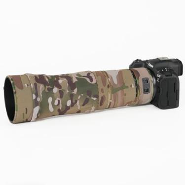 Imagem de CHASING BIRDS O revestimento de lente à prova d'água de camuflagem para Canon RF 100-400 mm F5.6-8 é uma capa protetora de lente USM à prova de chuva (camuflagem de pinheiro, com extensor RF 2X)