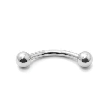 Imagem de Piercing Curvo para Sobrancelhas e Rook em Aço Cirúrgico - M2 Piercing