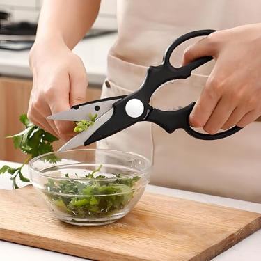 Imagem de Tesoura de cozinha para alimentos, tesouras de aves resistentes para cozinhar, multiuso para cortar frango, carne, peixe e legumes