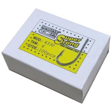 Imagem de Anzol Marine Sports Super Strong 4330 Tamanho Numero 06 Caixa Com 100 Unidades
