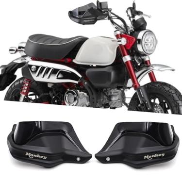 Imagem de Para MONKEY 125 Monkey 125 2025 protetor de mão de motocicleta protetor de mão para-brisa Manuseie ambas as mãos macaco à prova de vento 125 2021-2026 Acessórios de motocicleta (preto)