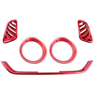 Imagem de Para Kia Forte 2019-2024 Painel Interior Painel A/C Capa de Acabamento Esquerda Direita Ar Condicionado Saída Ventilação Decoração Anéis Console Central Acessórios de Moldura Decoração de Ar