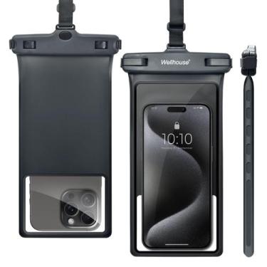 Imagem de Bolsa de telefone impermeável wellhouse 8" IPX8 preta