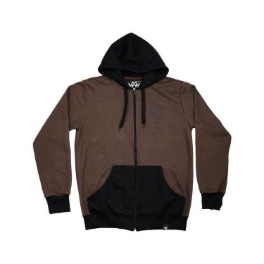 Imagem de Moletom Traxart Masculino Marrom com Zíper FA-025-Masculino