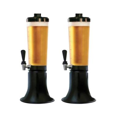 Imagem de Kit Com 2 Torres De Chopp Doutor Beer 2,5 Litros Com 2 Refil