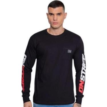 Imagem de Camiseta Masculina Onbongo Manga Longa Preta ON377 Preto-Masculino