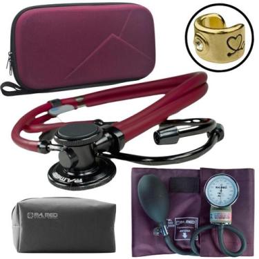 Imagem de Kit Esteto Black Aparelho Pressao Premium Esfigmomanometro Oferta - PA