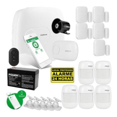 Imagem de Kit Alarme Central Amt 1016 Net 10 Sensores S/ Fio Intelbras