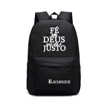 Imagem de Mochila Bolsa Unissex Escolar Resistente Alça Reforçada Moderna Faculd