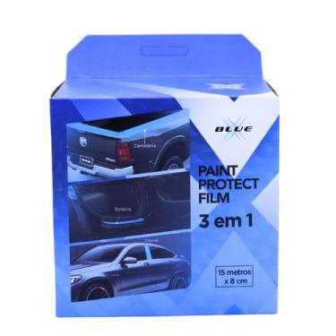 Imagem de Ppf rolo proteção 3 em 1 soleira coluna carroceria 8cmx15m - bluex