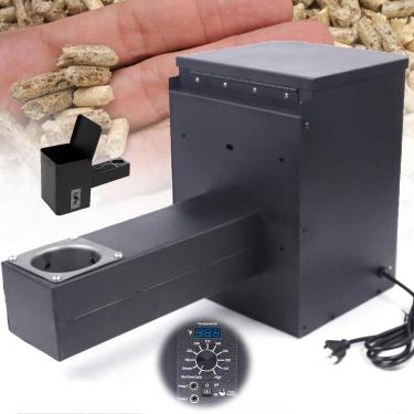 Imagem de Peça Para Grelha Defumadora De Pellets De Madeira Elétrica De 250 W, Kit De Defumadora De Pellets Para Churrasco, Controle Digital De Temperatura Para Grelhar, Defumar E Assar