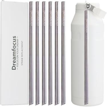 Imagem de Dreamfocus Canudo de metal de substituição de aço inoxidável para Stanley IceFlow Aerolight Flip Straw 2.0 Garrafa 1,5 g