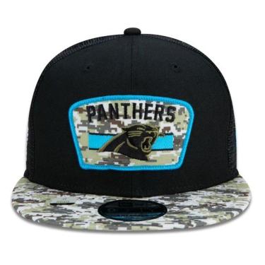 Imagem de BONÉ NEW ERA 950 CAROLINA PANTHERS SALUTE TO SERVICE NFP22BON248 PRETO VERDE CAMO-Masculino
