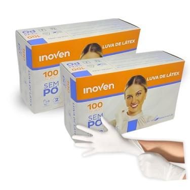 Imagem de Luva Latex Descartavel Sem Pó - INOVEN - PP, P, M e G - 200 unidades (G)