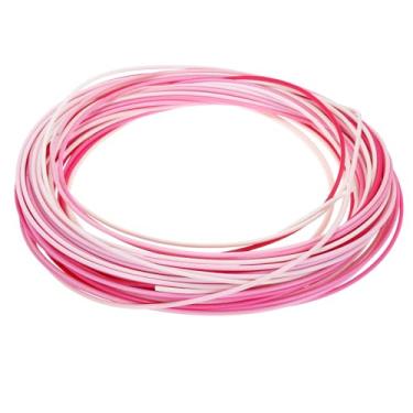 Imagem de PATIKIL Kit de reparo de vime, 20 m 2,4 mm redondo sintético material de vime tecido de vime de plástico conjunto de rattan para artesanato DIY e fabricação de cestas de tecelagem, gradiente rosa