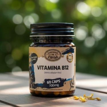 Imagem de Vitamina B12 metilcobalamina 60 caps 700 mg Canteiro de Ervas.