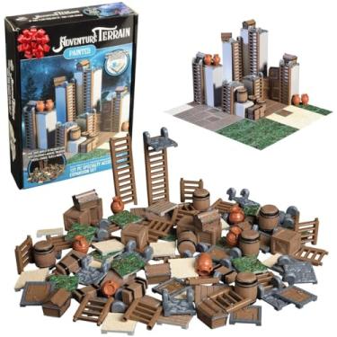Imagem de Monster Adventure Terrain- 121pc Painted Specialty Accessories & Tiles Expansion Set- Modular & Stackable 3-D Tabletop World Builder Compatible w DND Dungeons Dragons, Pathfinder, RPG Games, Gift