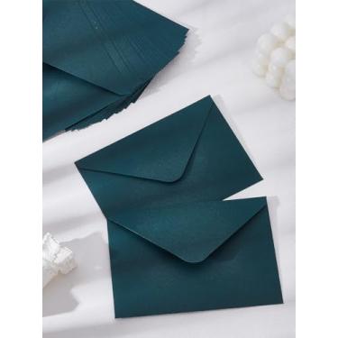 Imagem de Envelopes de papel retangulares, 20 peças, envelope de convite de festa de casamento, cinza escuro, autovedação, suprimentos padrão para escritório, cheques, correspondências, convites de festa de