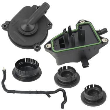 Imagem de Conjunto de 6 peças para motor M272, tampa de óleo, separador de óleo, kit de plugue de expansão de eixo de cames para Benz GL 550 Substituído # 2720100631,0009985690,0009986590,2720160134,2720181382