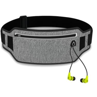 Imagem de Pochete Esportiva Impermeável para Corrida e Celular – Cintura Ajustável, Saída para Fone, Slim e Leve – Storeasy