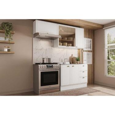 Imagem de Kit De Cozinha Completa 3 Peças Bella (2aéreos+1balcão) C3p25 Branco - Carraro