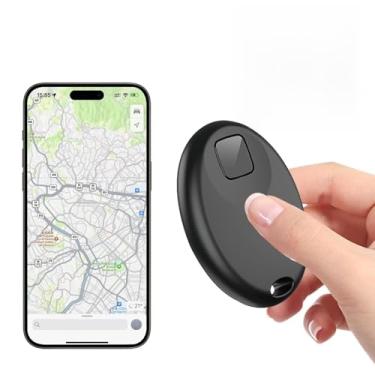 Imagem de Mini Rastreador Gps Inteligente Global Bluetooth Mala Pet Carro Moto Alcance Compatível com iPhone 230 mAH (PRETO)