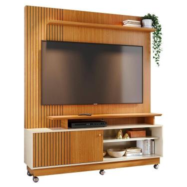 Imagem de Estante Home Theater Ares para TV até 65” com Rodízios - Madetec