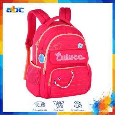 Imagem de Mochila de Costas Luluca Youtuber Reforçada - Clio Style, rosa